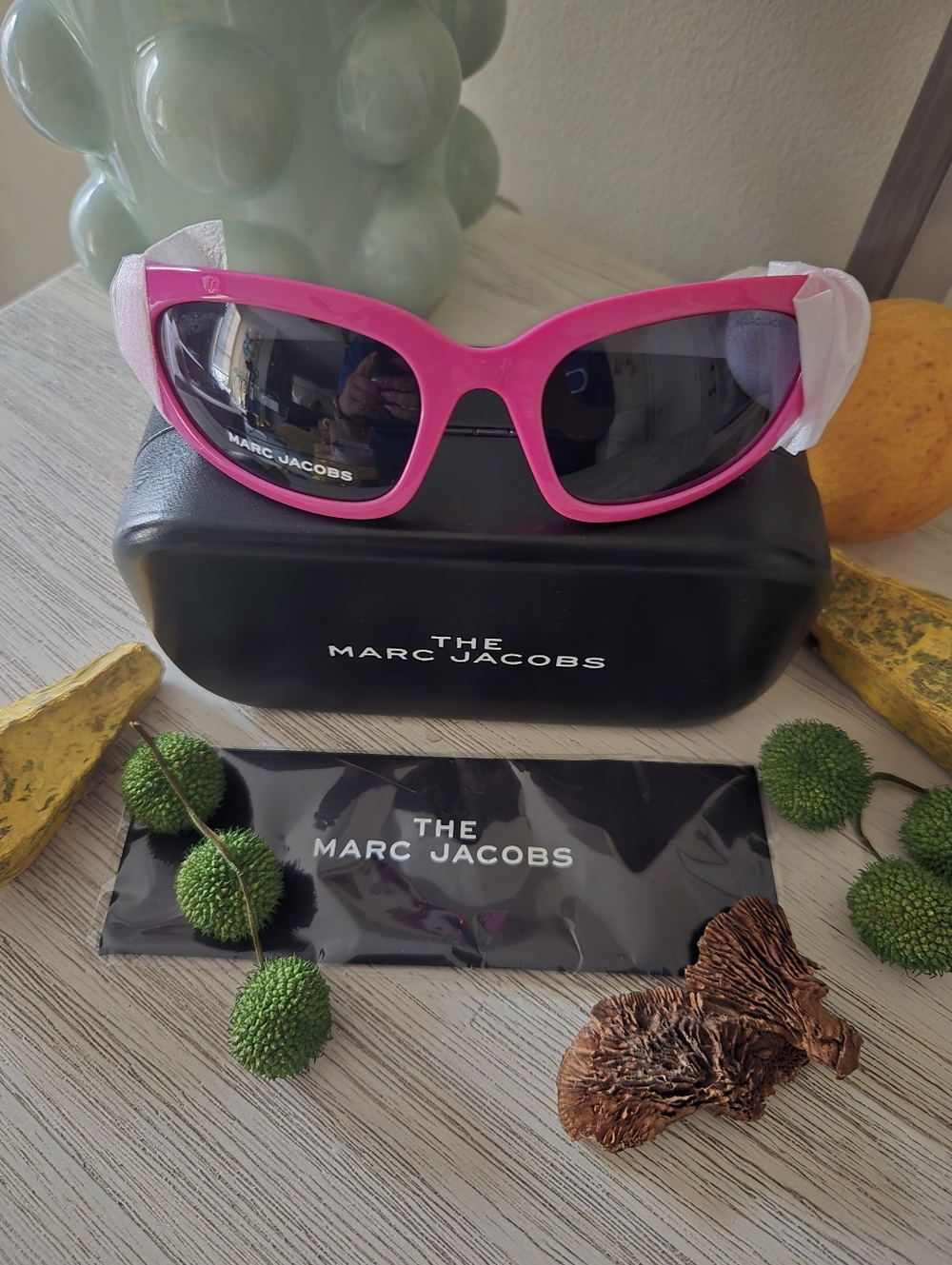 NWT Marc Jacobs Sunglasses MARC-738-S - EWW/IR - Fuchsia and black - Picture 4 of 9